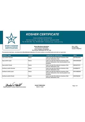 Kosher Certificate